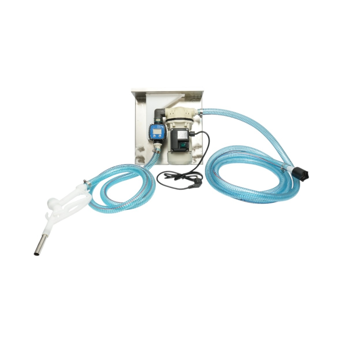 Kit pompa transfer solutie uree 220V, 400W, debit 40L/min, contor digital, furtun transfer 2m, alimentare 4m si pistol IP55 Breckner Germany