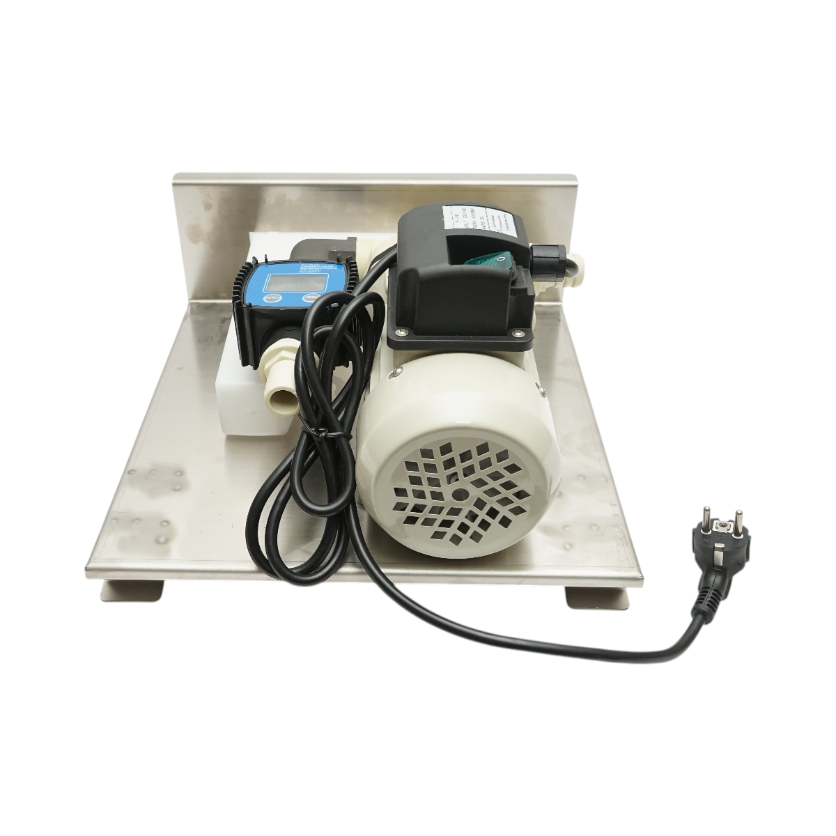 Kit pompa transfer solutie uree 220V, 400W, debit 40L/min, contor digital, furtun transfer 2m, alimentare 4m si pistol IP55 Breckner Germany - imagine 5