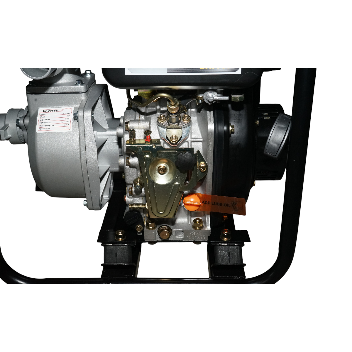 Motopompa diesel 5CP, 2 toli, debit 36m3/h, adancime absorbtie 8m, inaltime refulare 25m Breckner Germany - imagine 7