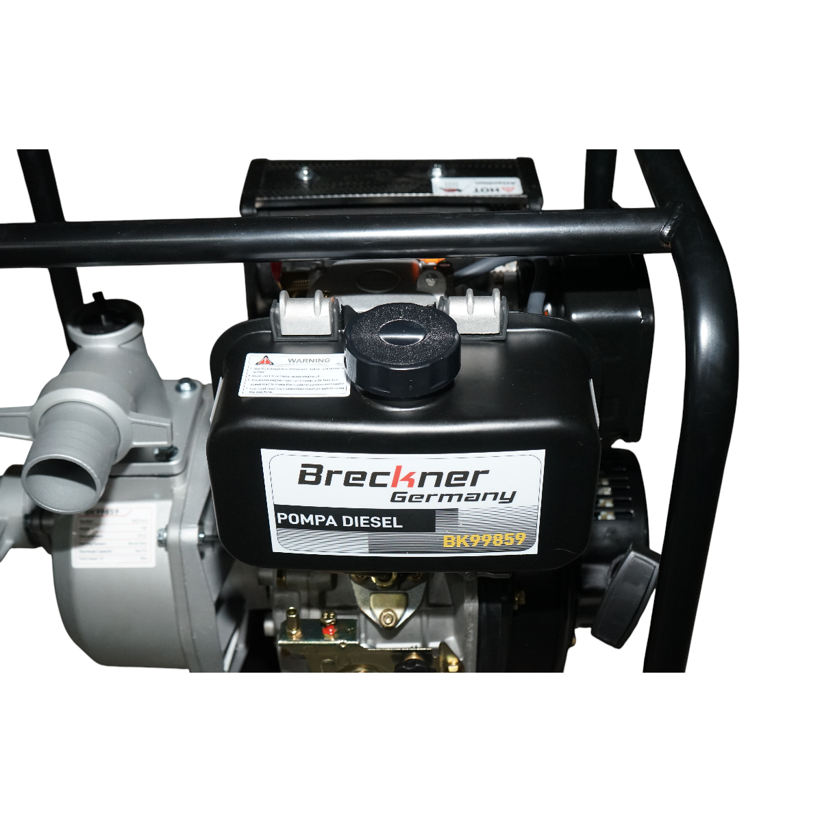 Motopompa diesel 5CP, 2 toli, debit 36m3/h, adancime absorbtie 8m, inaltime refulare 25m Breckner Germany - imagine 8