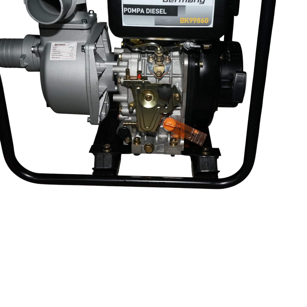 Motopompa diesel 7CP, 3 toli, debit 60m3/h, adancime absorbtie 13m, inaltime refulare 26m Breckner Germany - imagine 7