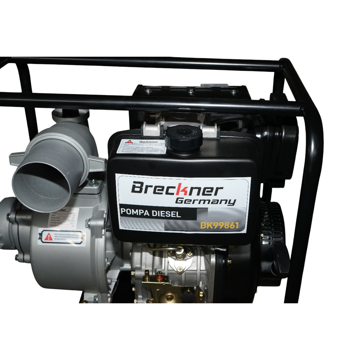 Motopompa diesel 10CP, 4 toli, debit 96m3/h, adancime absorbtie 16m, inaltime refulare 22m Breckner Germany - imagine 7