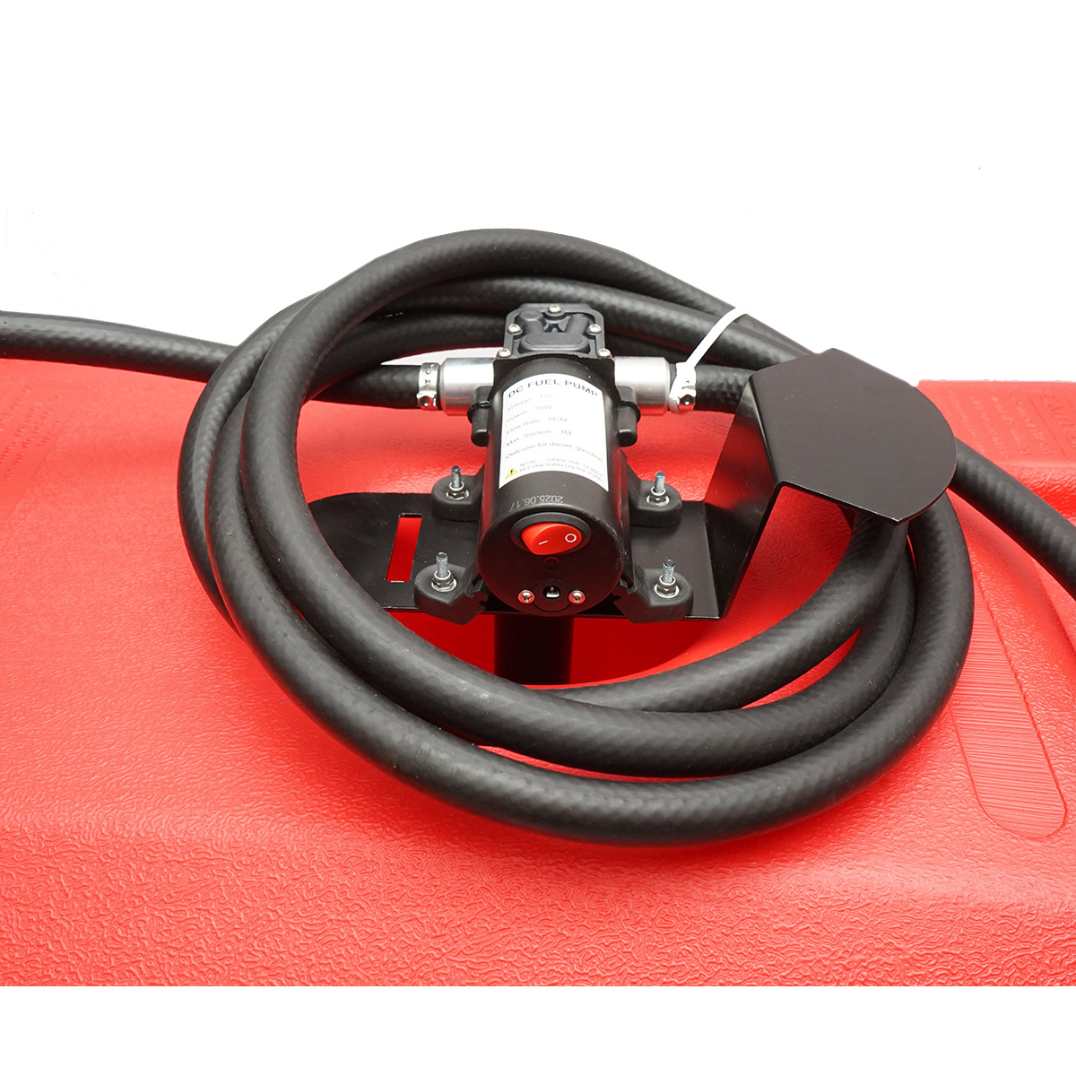 Rezervor motorina mobil portabil 53L cu pompa transfer electrica 12V, 70W, baterie Li-ion, debit 6L/min, furtun 3m si pistol Breckner Germany - imagine 10