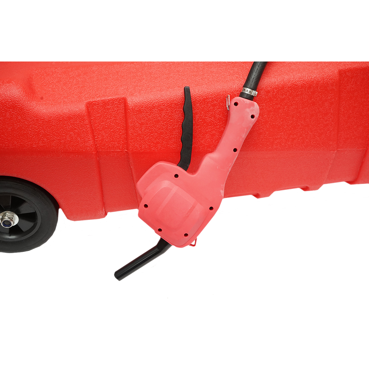 Rezervor motorina mobil portabil 53L cu pompa transfer manuala, furtun 3m si pistol Breckner Germany - imagine 10