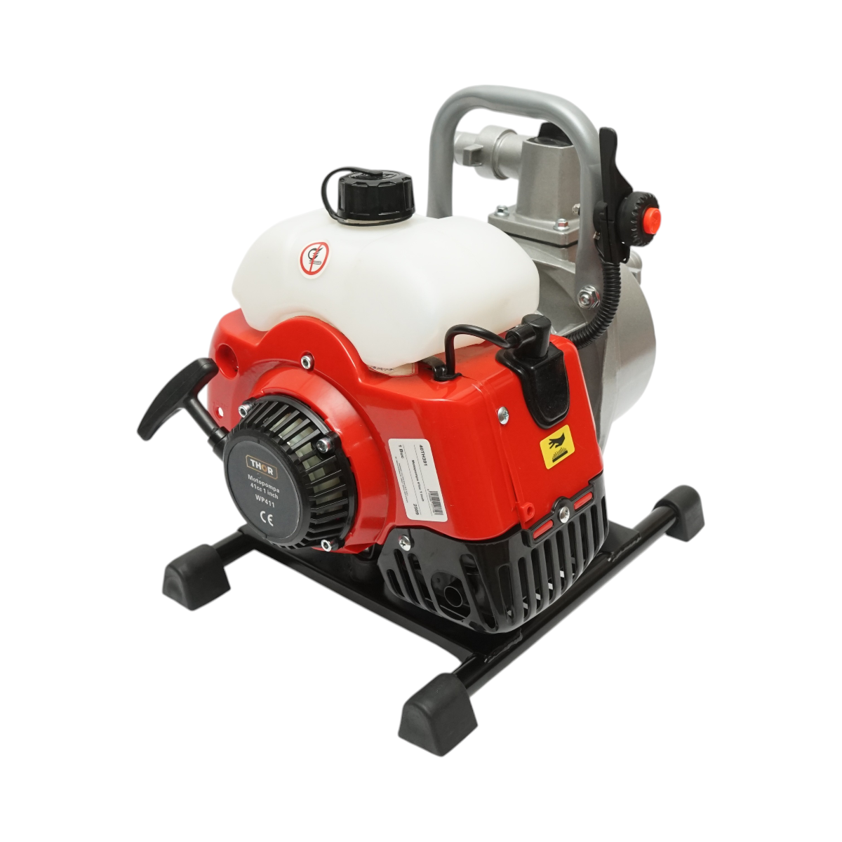 Motopompa pe benzina 2CP, 2T 41cc, 1 tol, debit 15m3/h, autoamorsare, adancime absorbtie 6m, inaltime refulare 18m THOR - imagine 3