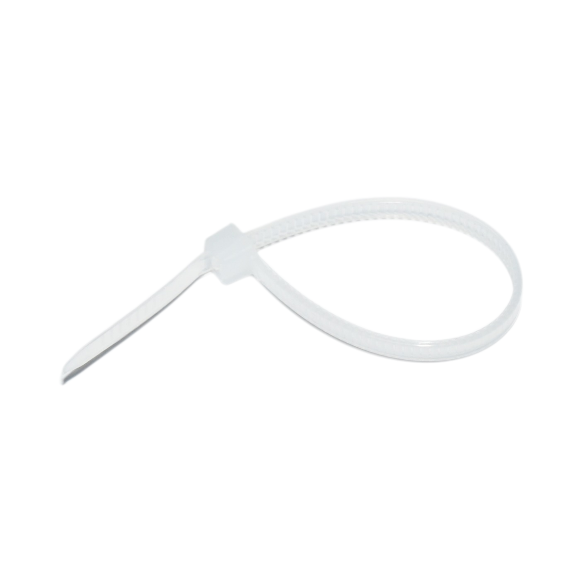 Faseta colier plastic alb 2.5x100mm 100 buc/set Longroad - imagine 3