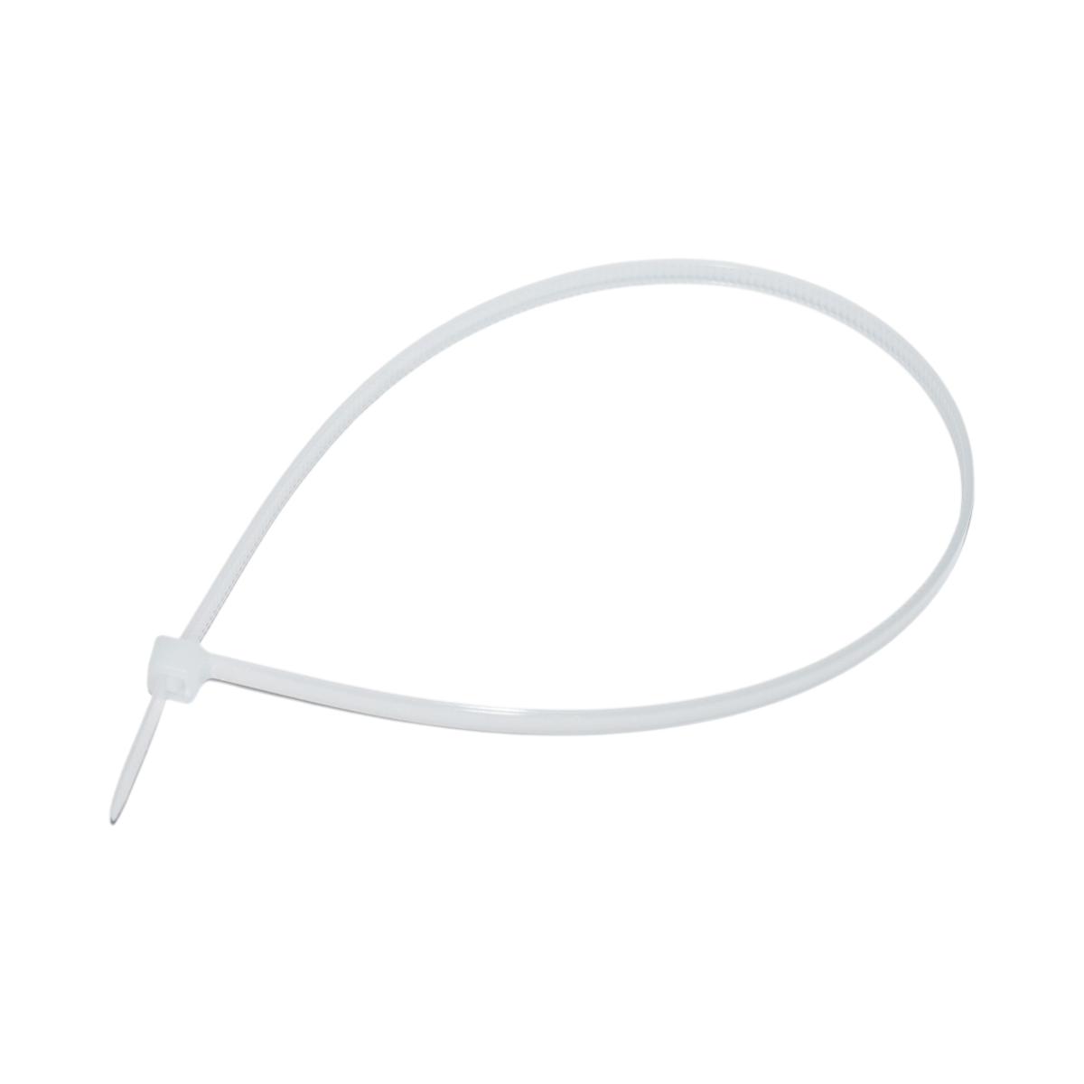 Faseta colier plastic alb 3.6x290mm 100 buc/set Longroad - imagine 3