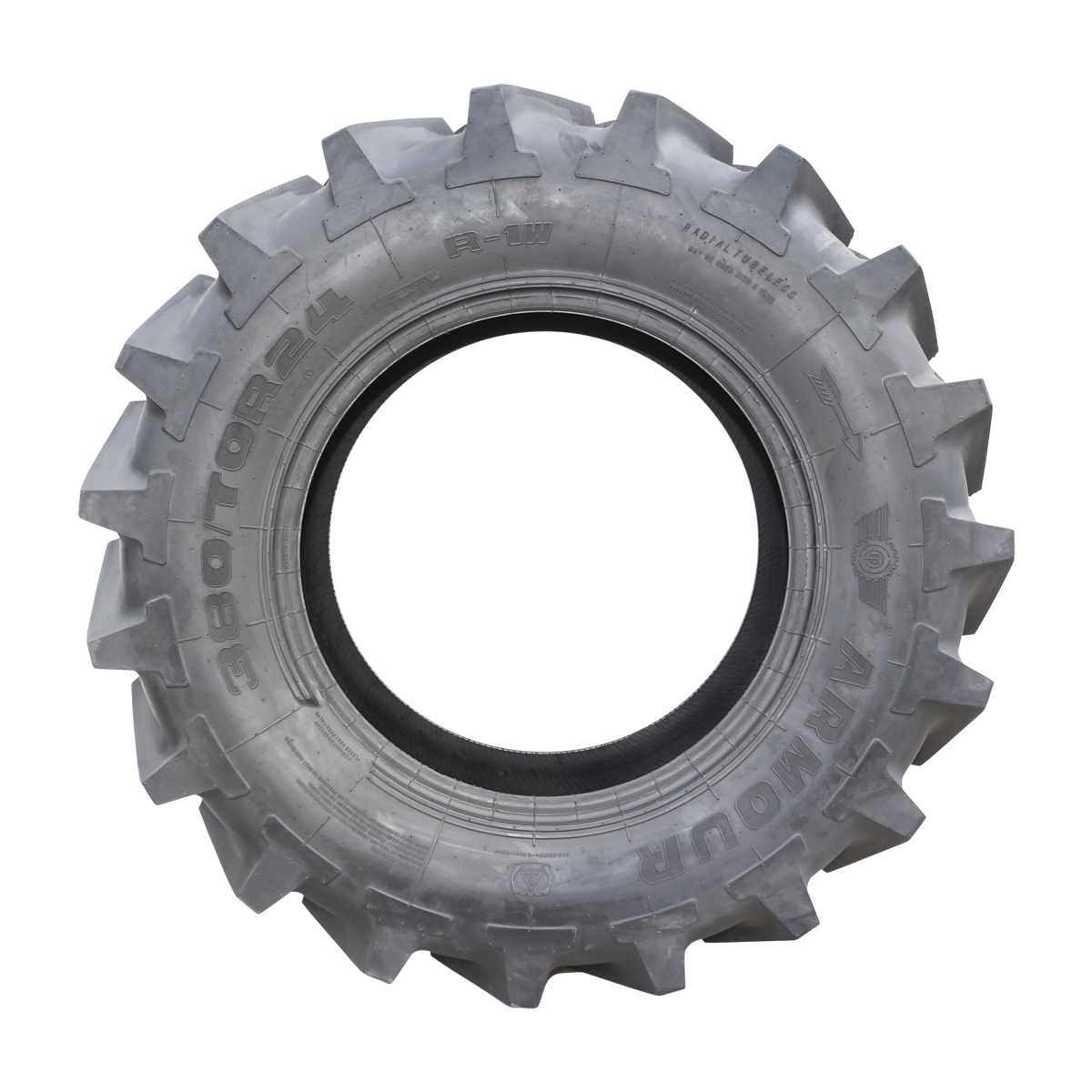 Anvelopa agricola radial tubeless 380/70R24 13.6R24 cu crampon, profil V R-1W 125A8/125B TL - imagine 3