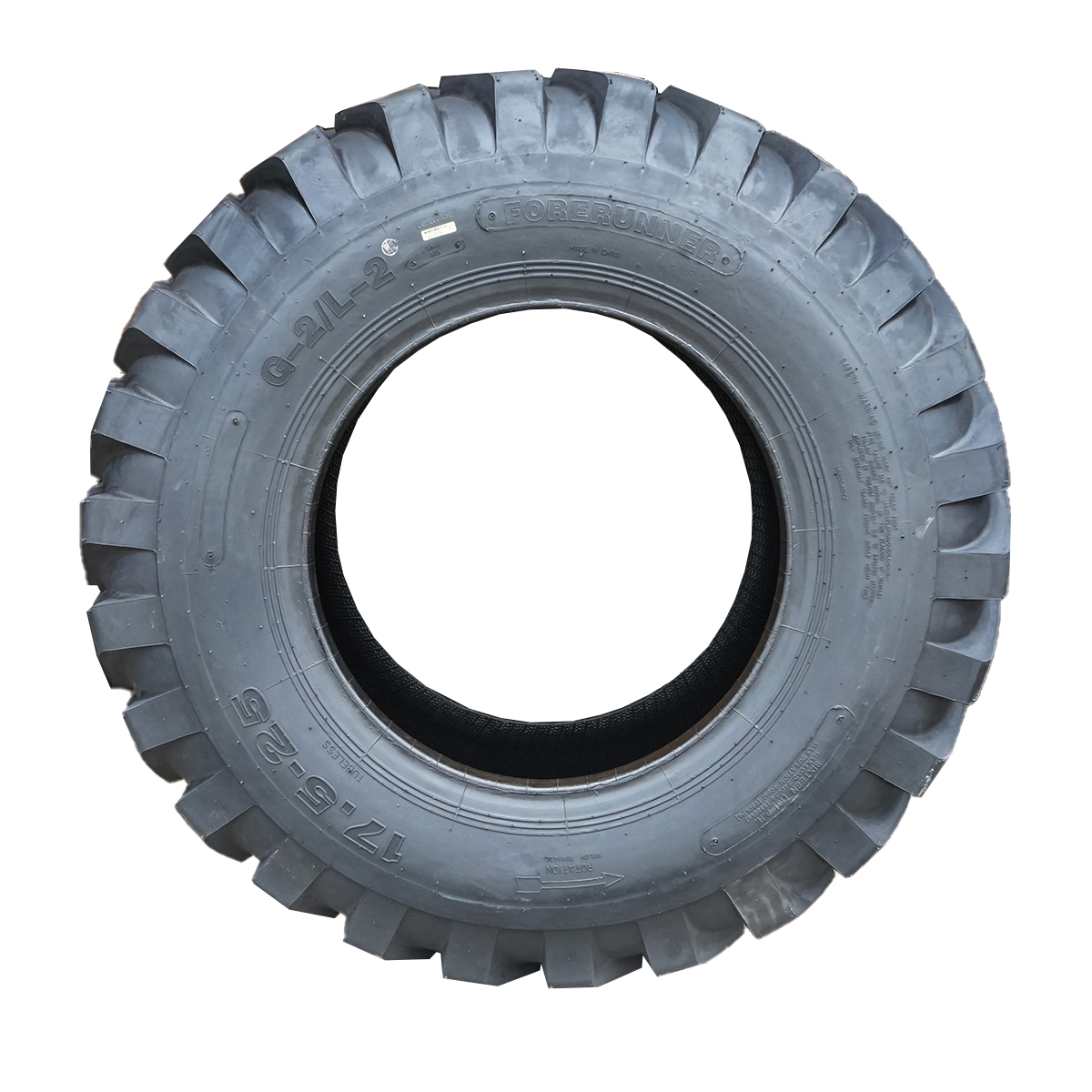 Anvelopa industriala tubeless 17.5/25 crampon 16PR QH808 - imagine 3