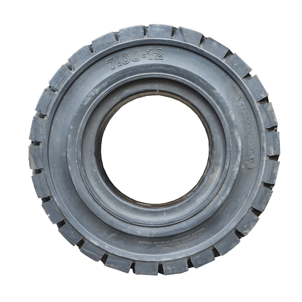 Anvelopa stivuitoare, combilifturi, trailere industriale, etc. 700/12 solida QH304  - imagine 3