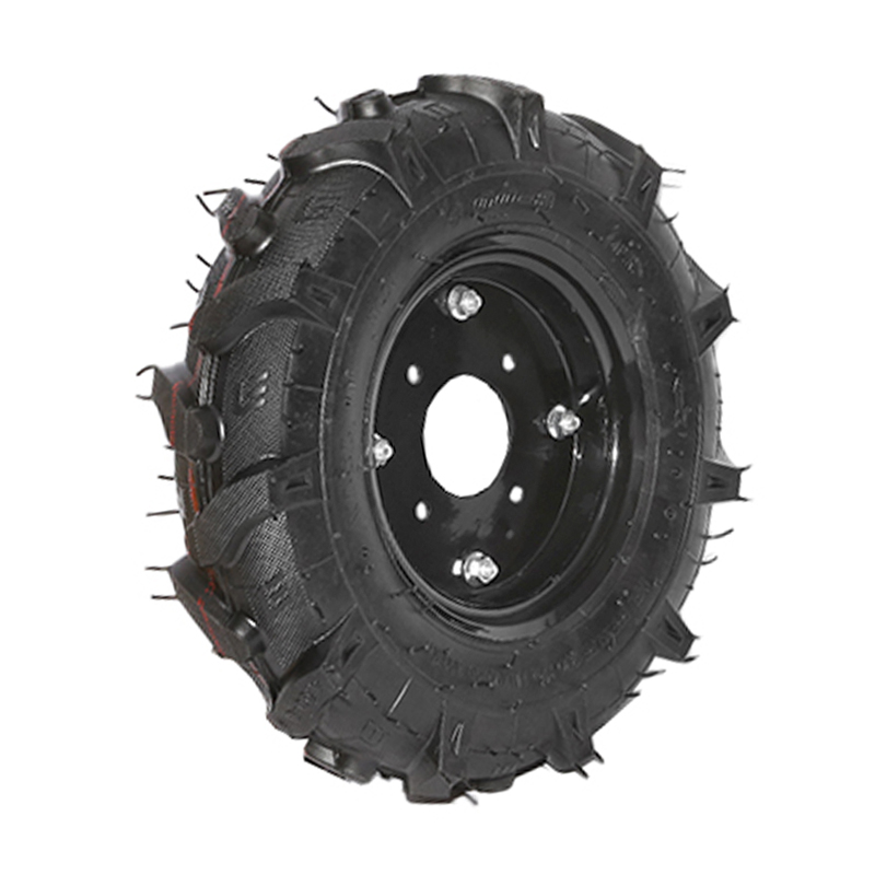 Roata completa 400/8 R1 8PR crampon cu janta neagra