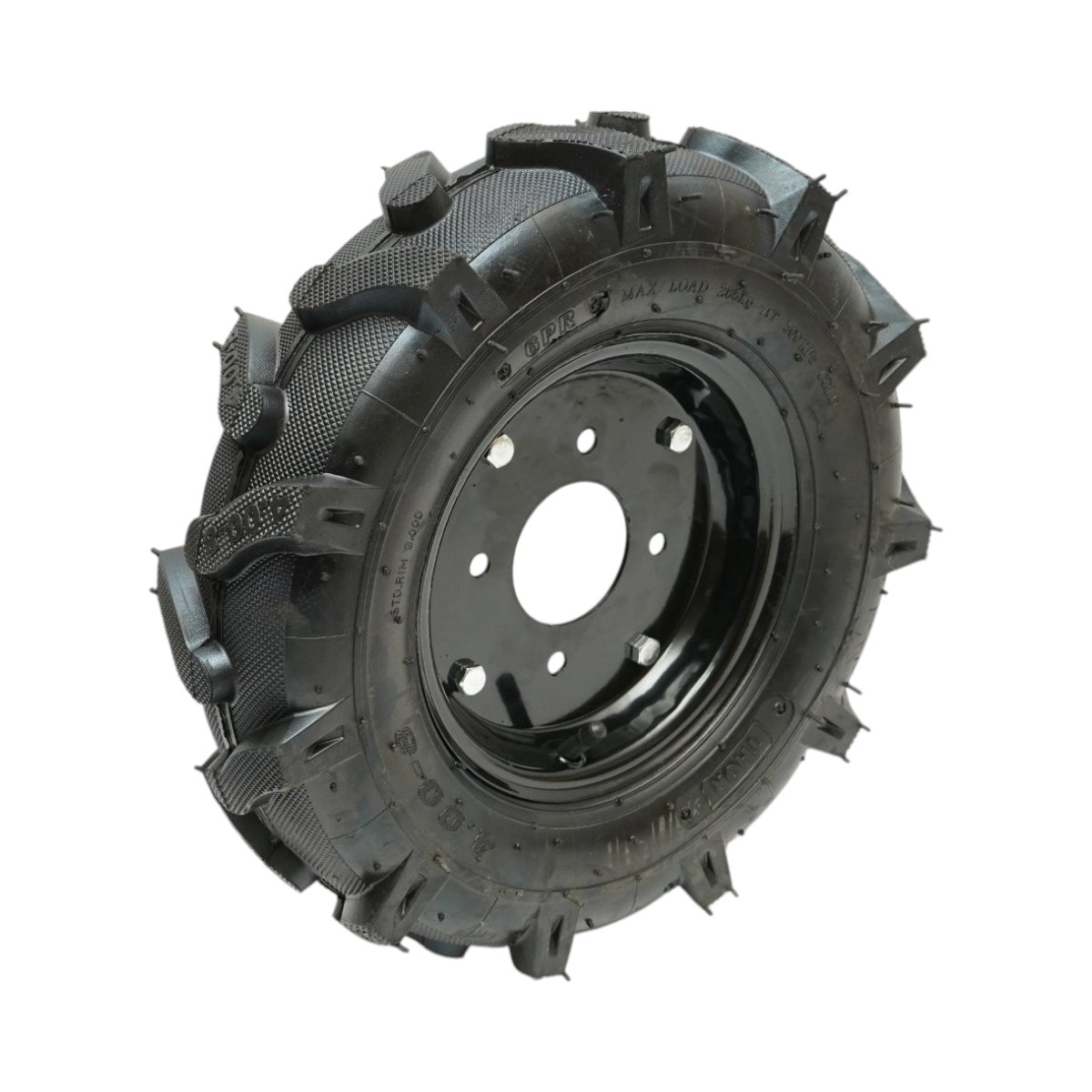 Roata completa 400/8 R1 6PR crampon cu janta neagra THOR