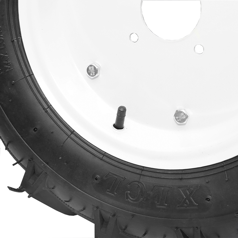 Roata completa 500/12 R1 8PR crampon cu janta alba - imagine 4