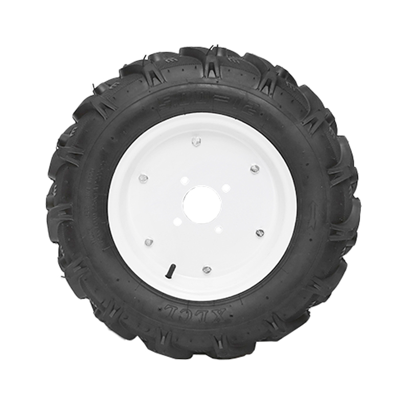 Roata completa 500/12 R1 8PR crampon cu janta alba - imagine 3
