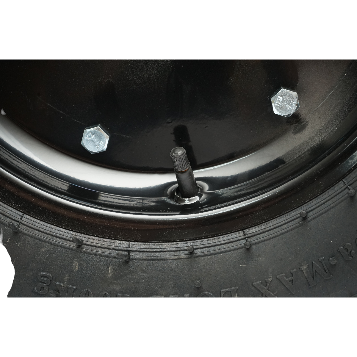 Roata completa 500/12 R1 8PR crampon cu janta neagra - imagine 5