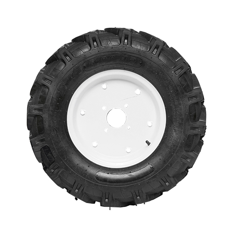 Roata completa 600/12 R1 10PR crampon cu janta alba  - imagine 2