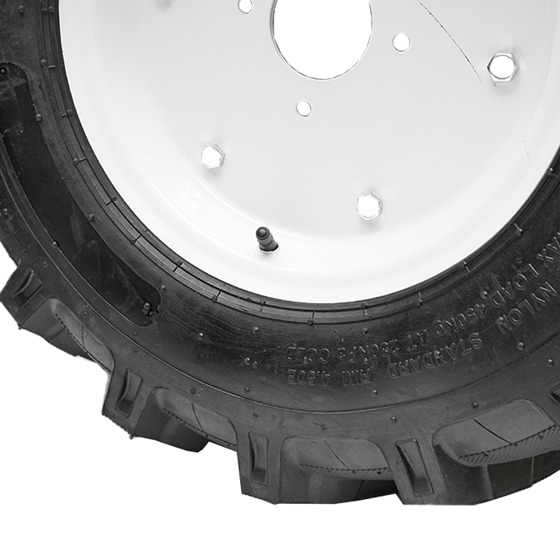 Roata completa 600/12 R1 10PR crampon cu janta alba  - imagine 3