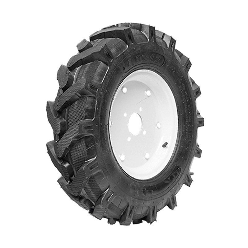 Roata completa 600/12 R1 10PR crampon cu janta alba 