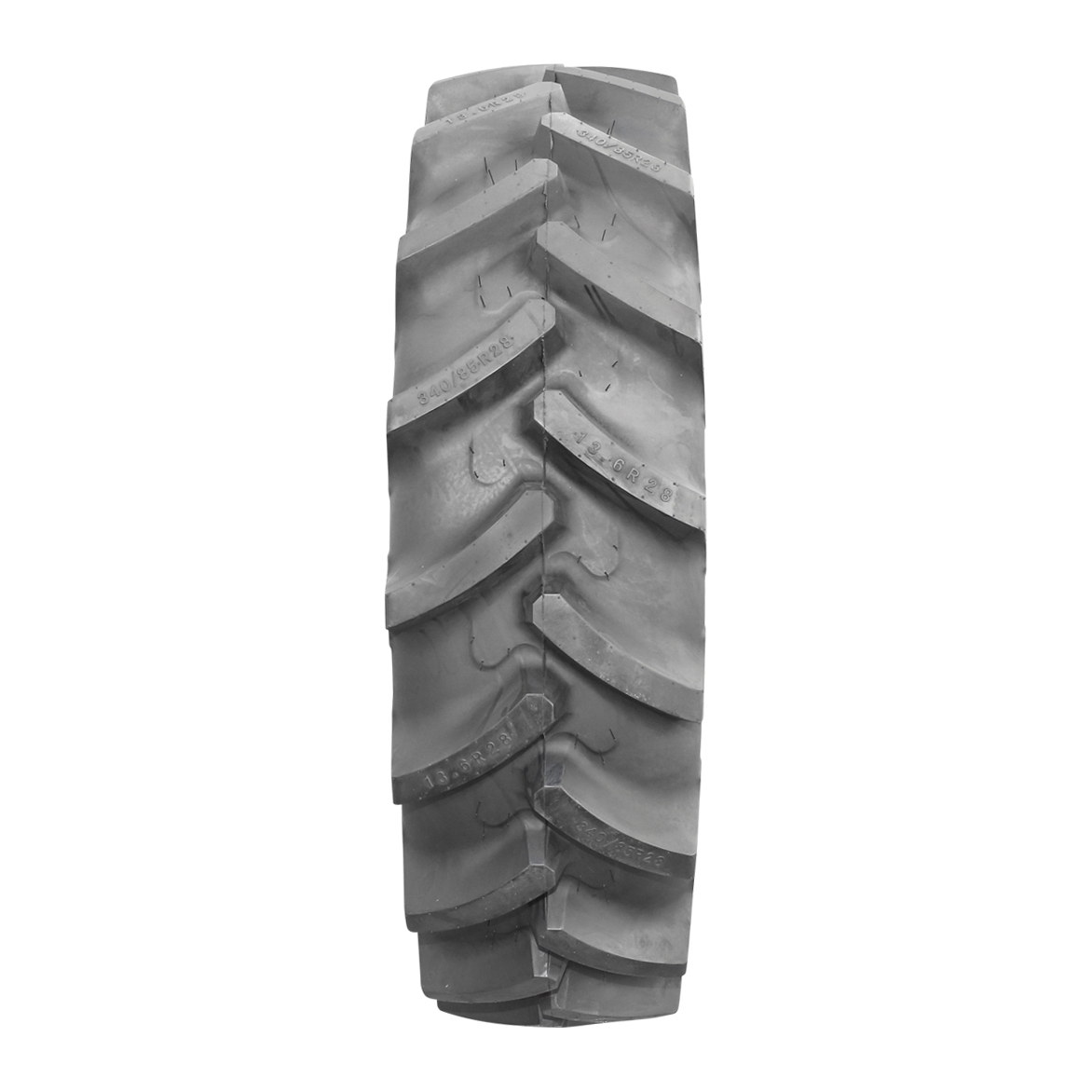 Anvelopa agricola 13.6R28 radial tubeless 340/85R28 cu crampon V, profil R1-W - imagine 2
