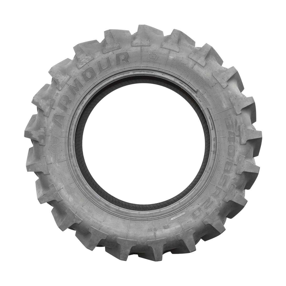 Anvelopa agricola 13.6R28 radial tubeless 340/85R28 cu crampon V, profil R1-W - imagine 3