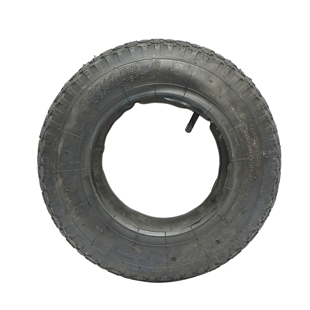 Anvelopa agricola 400/8 crampon cu camera pentru motocultor/roaba 2PR - imagine 2