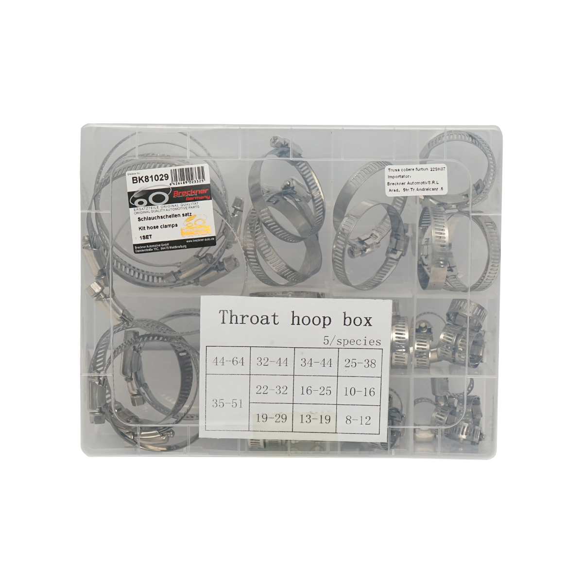 Trusa coliere inox 50 piese Breckner Germany - imagine 4