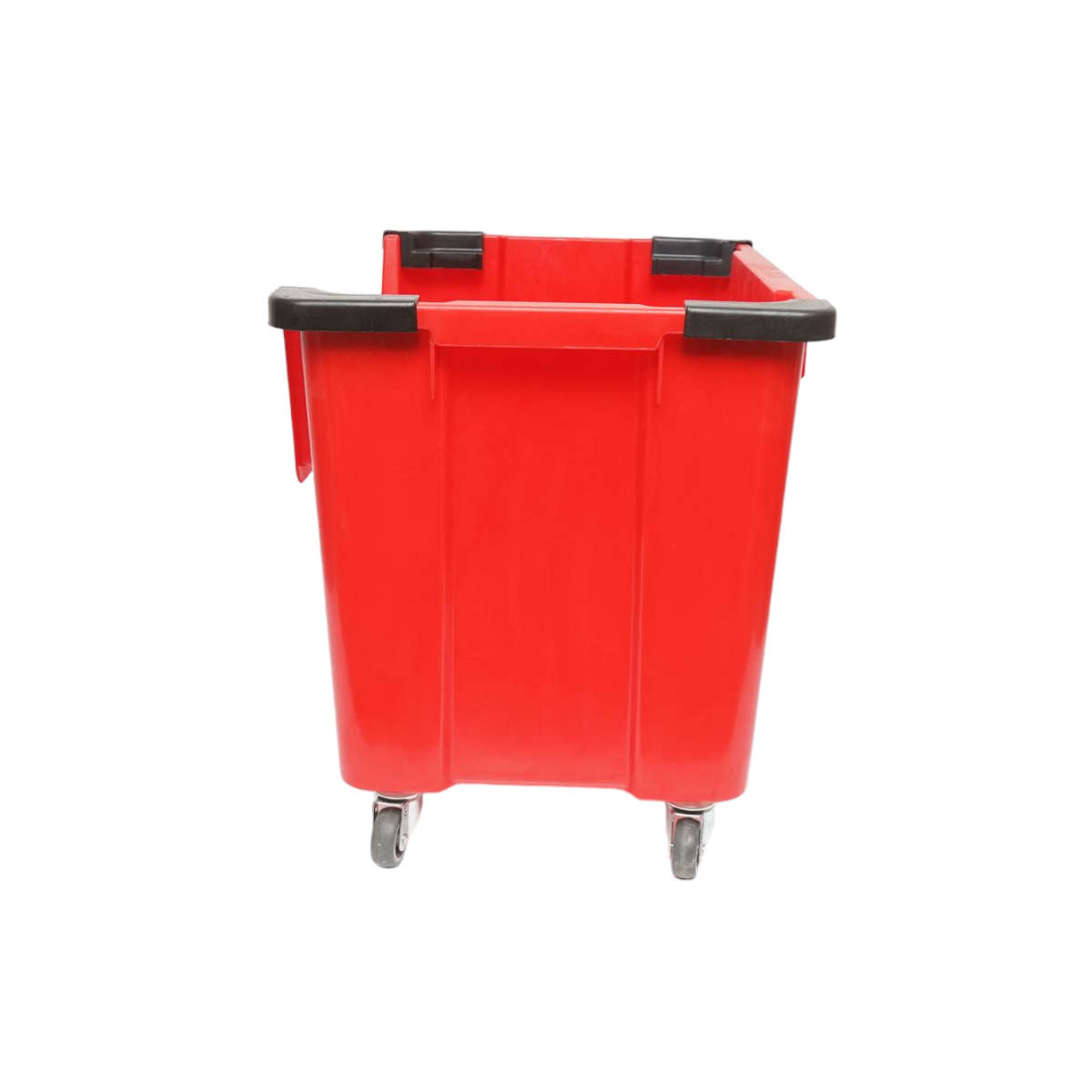 Cutie plastic depozitare cu roti 545x345x395mm rosie - imagine 3