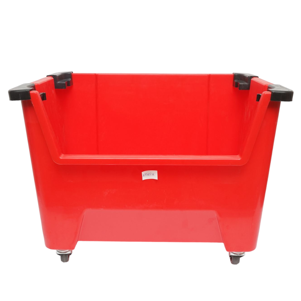 Cutie plastic depozitare cu roti 545x345x395mm rosie