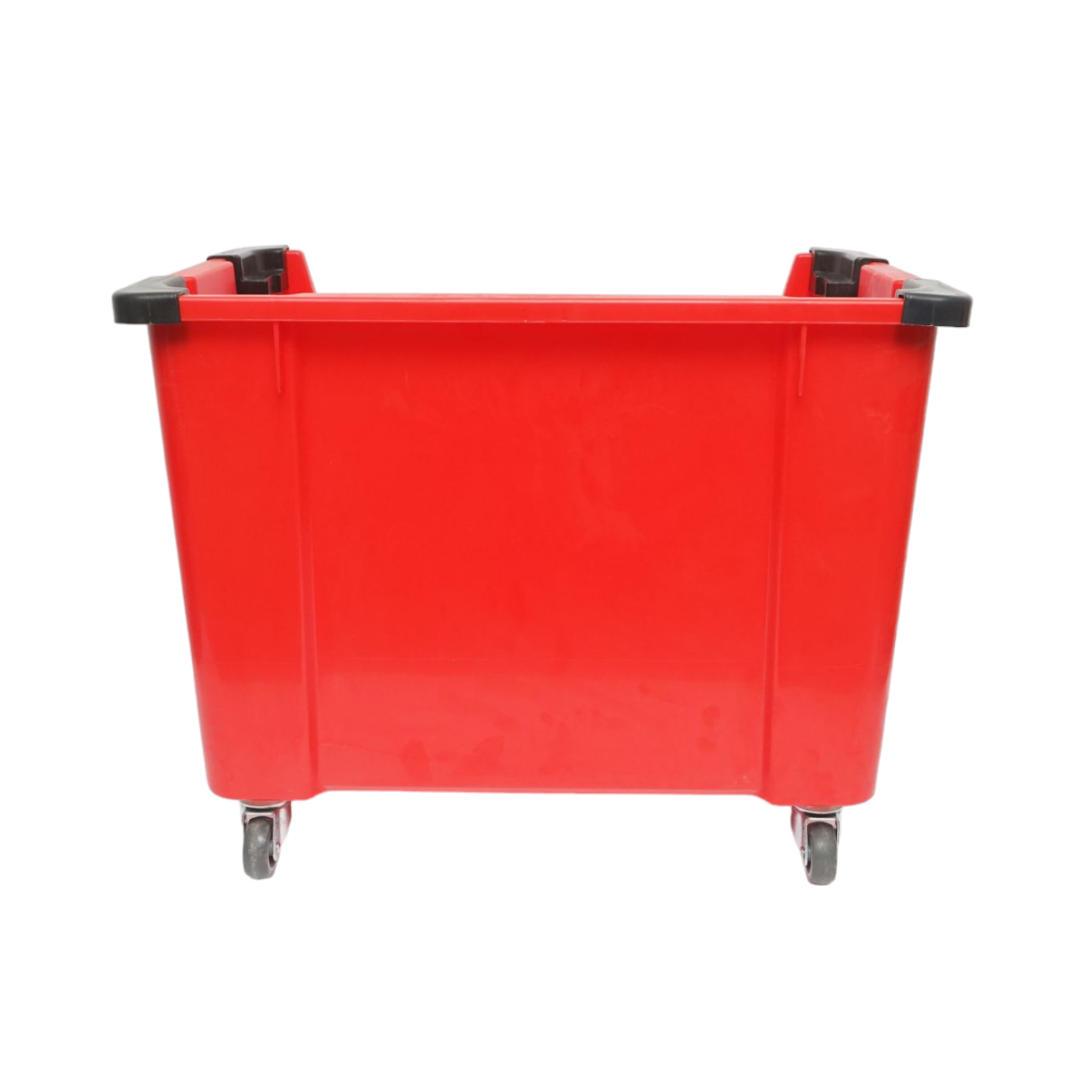 Cutie plastic depozitare cu roti 545x345x395mm rosie - imagine 4