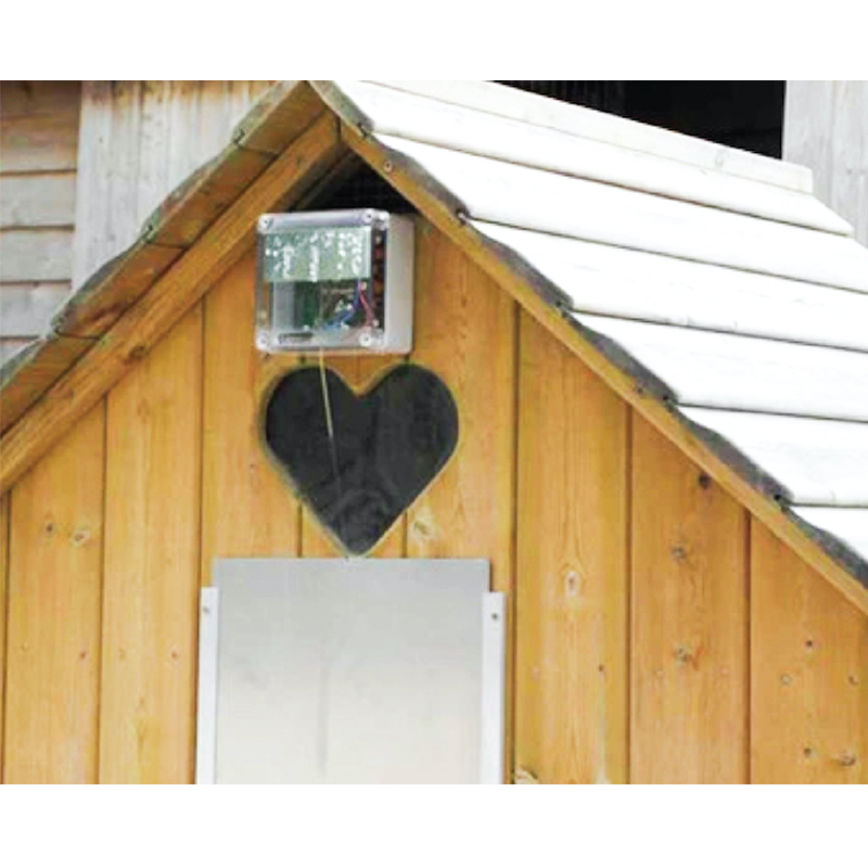 Usa cotet gaini, pisici, caini automatizata 600x240x10mm aluminiu baterie 4AA - imagine 2