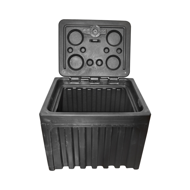 Lada pentru scule fara suport, din plastic negru 380x400x500 mm - imagine 4