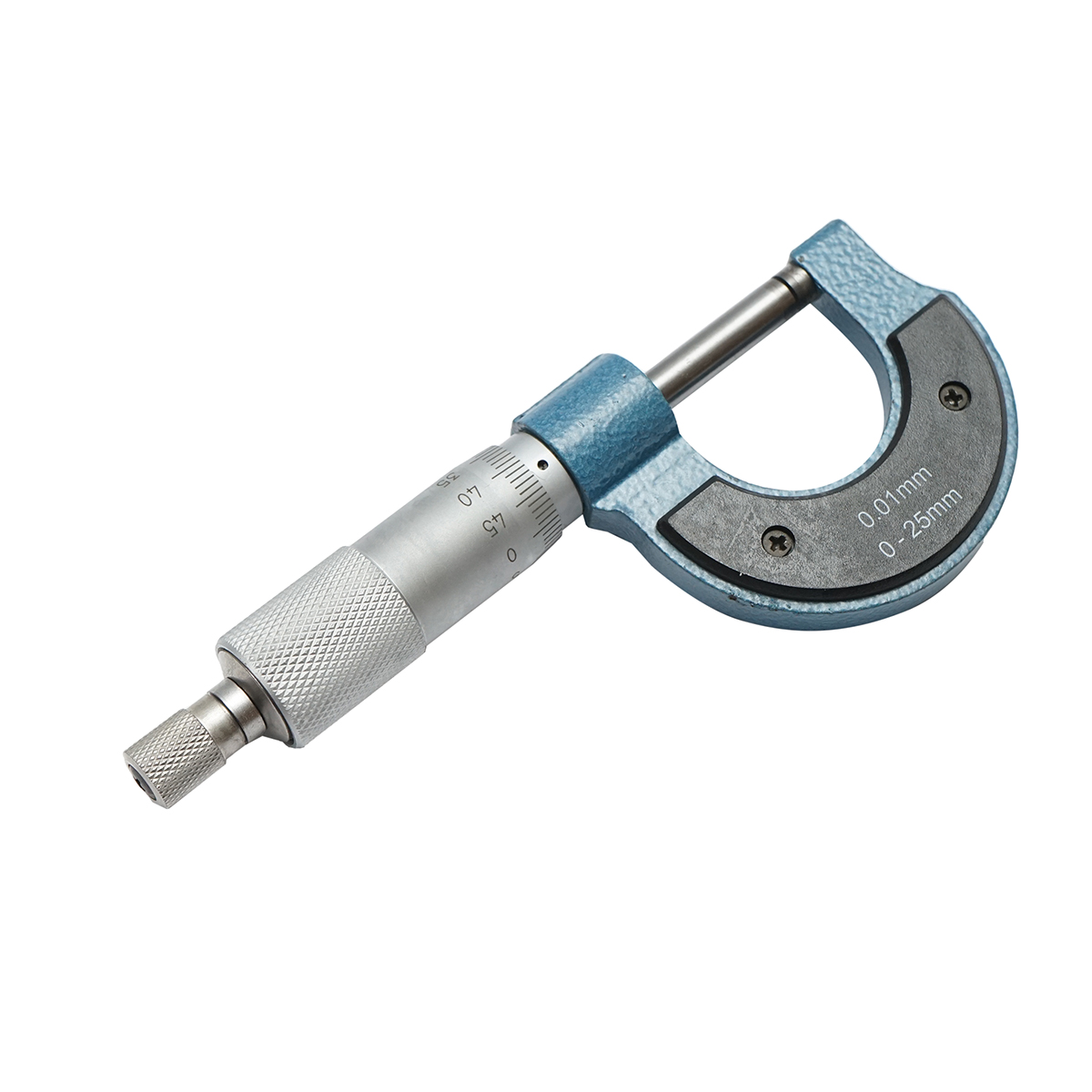 Micrometru mecanic de exterior cu cadru emailat, metric 0-25 mm - imagine 5