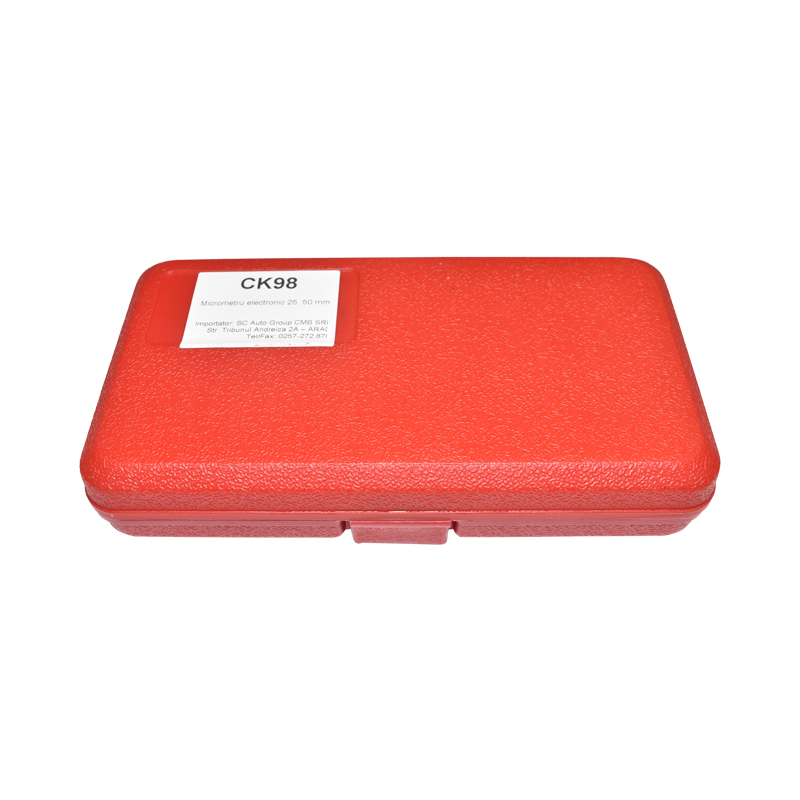 Micrometru de exterior cu afisaj digital si cadru emailat, metric 25-50mm - imagine 3