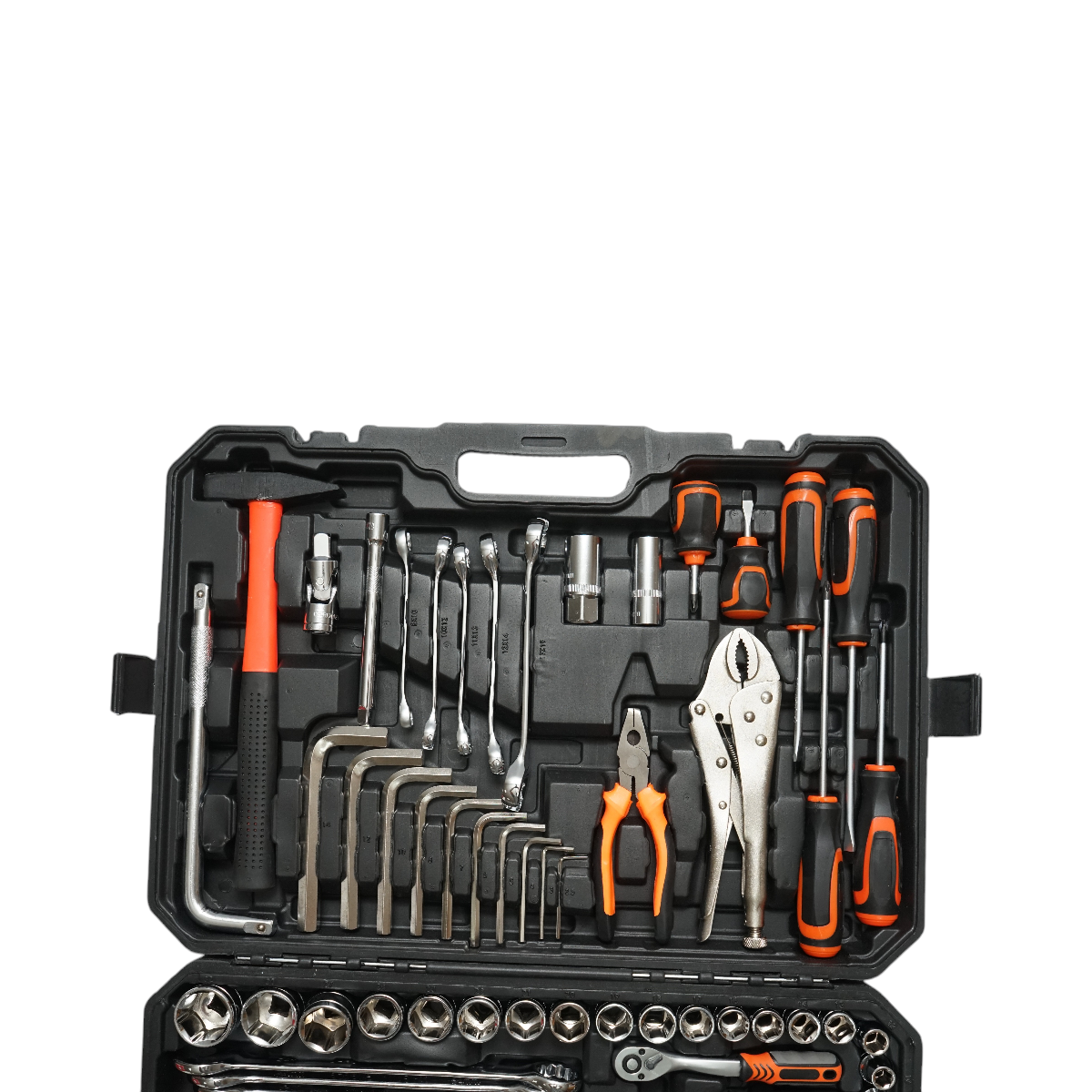 Trusa chei tubulare, combinate fixe si inelare, biti, imbus, torx Cr-V 142 piese Breckner Germany - imagine 3