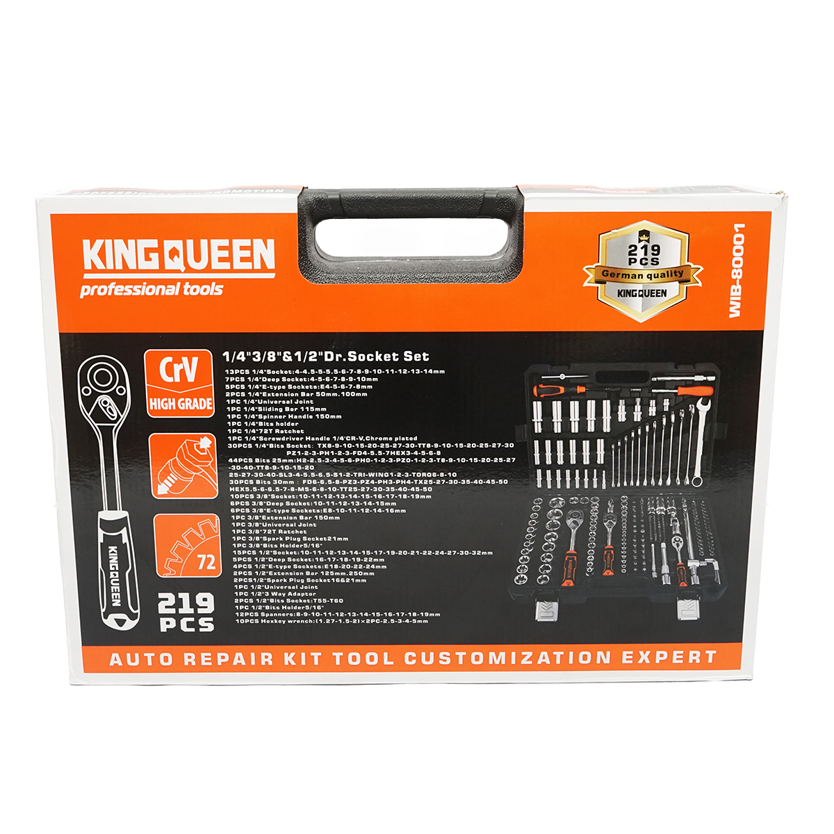 Trusa chei profesionala 219 piese Breckner Germany - imagine 3