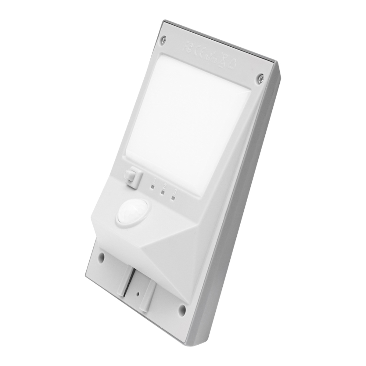 Lampa solara LED 2W, 6500K, IP44 cu senzor de miscare, panou solar si baterie Breckner Germany - imagine 5