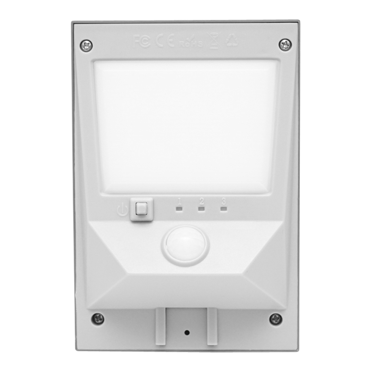 Lampa solara LED 2W, 6500K, IP44 cu senzor de miscare, panou solar si baterie Breckner Germany - imagine 3