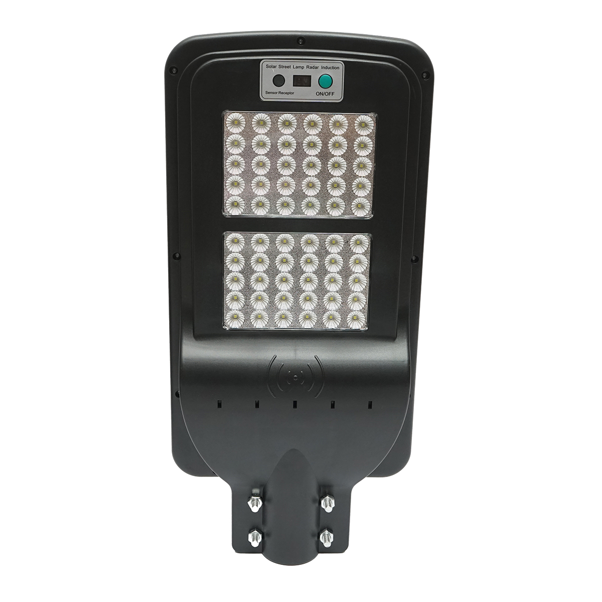 Lampa solara LED iluminat stradal 60W, 6500K cu panou solar, senzor de miscare si prindere pe stalp IP65 Breckner Germany - imagine 2