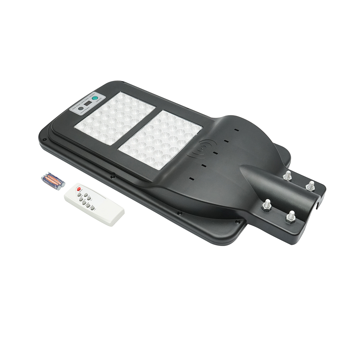 Lampa solara LED iluminat stradal 60W, 6500K cu panou solar, senzor de miscare si prindere pe stalp IP65 Breckner Germany - imagine 5