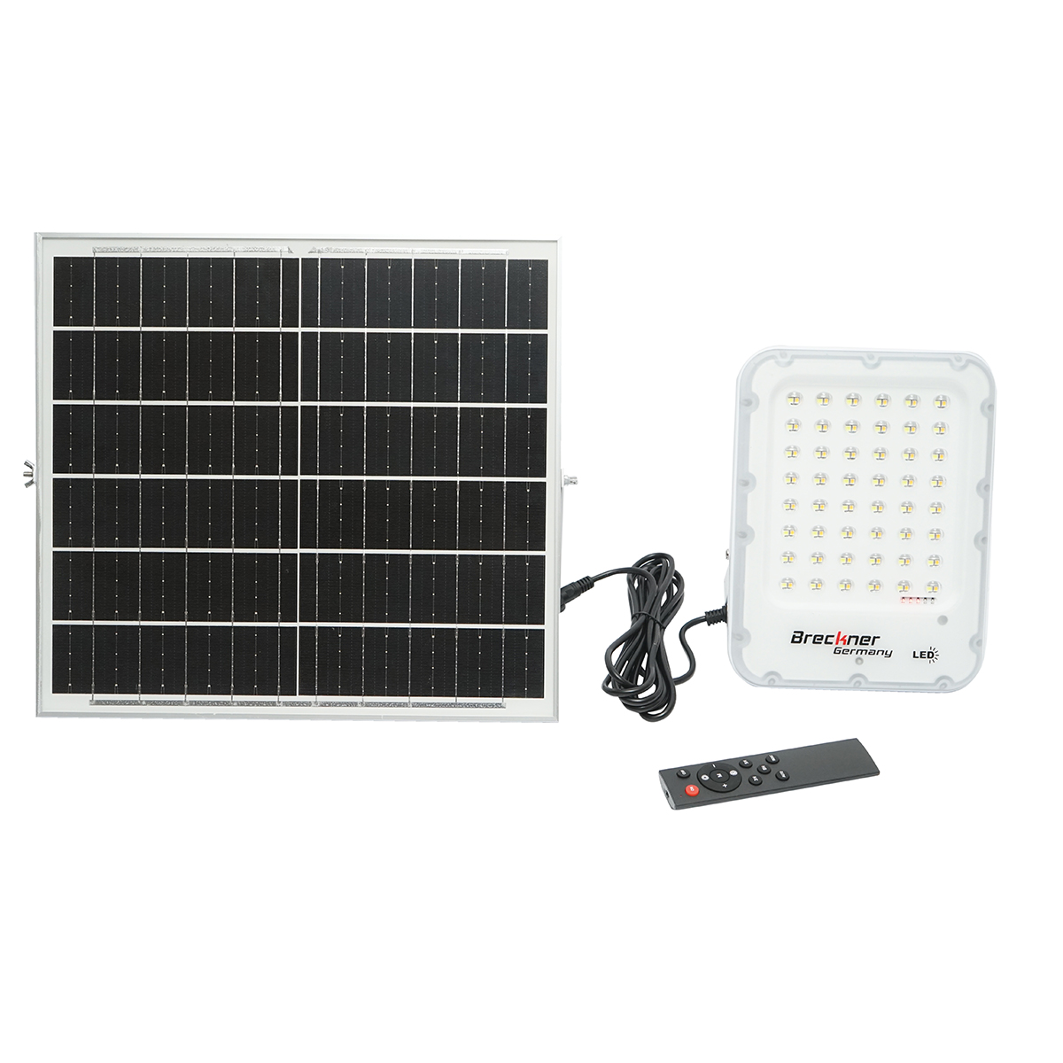 Lampa LED cu panou solar monocristalin 25W senzor de miscare si telecomanda Breckner Germany