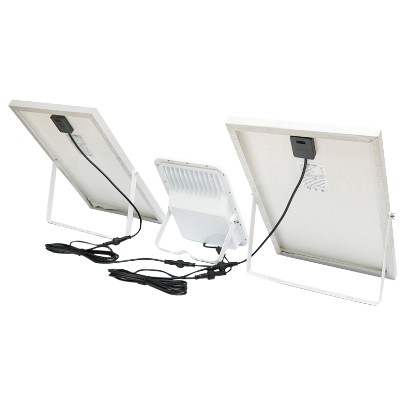 Lampa LED cu panouri solare 50W proiector 150W telecomanda, baterie 3,2V/40Ah Breckner Germany - imagine 7