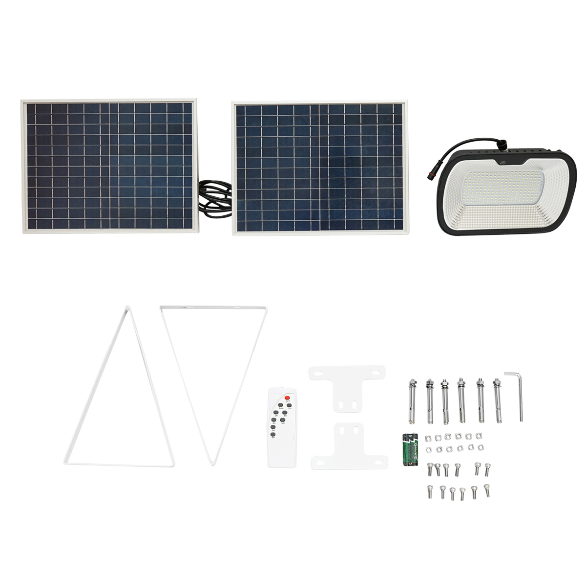 Lampa LED 126x0.5W cu panou solar 25W si baterie 7V/10Ah Breckner Germany