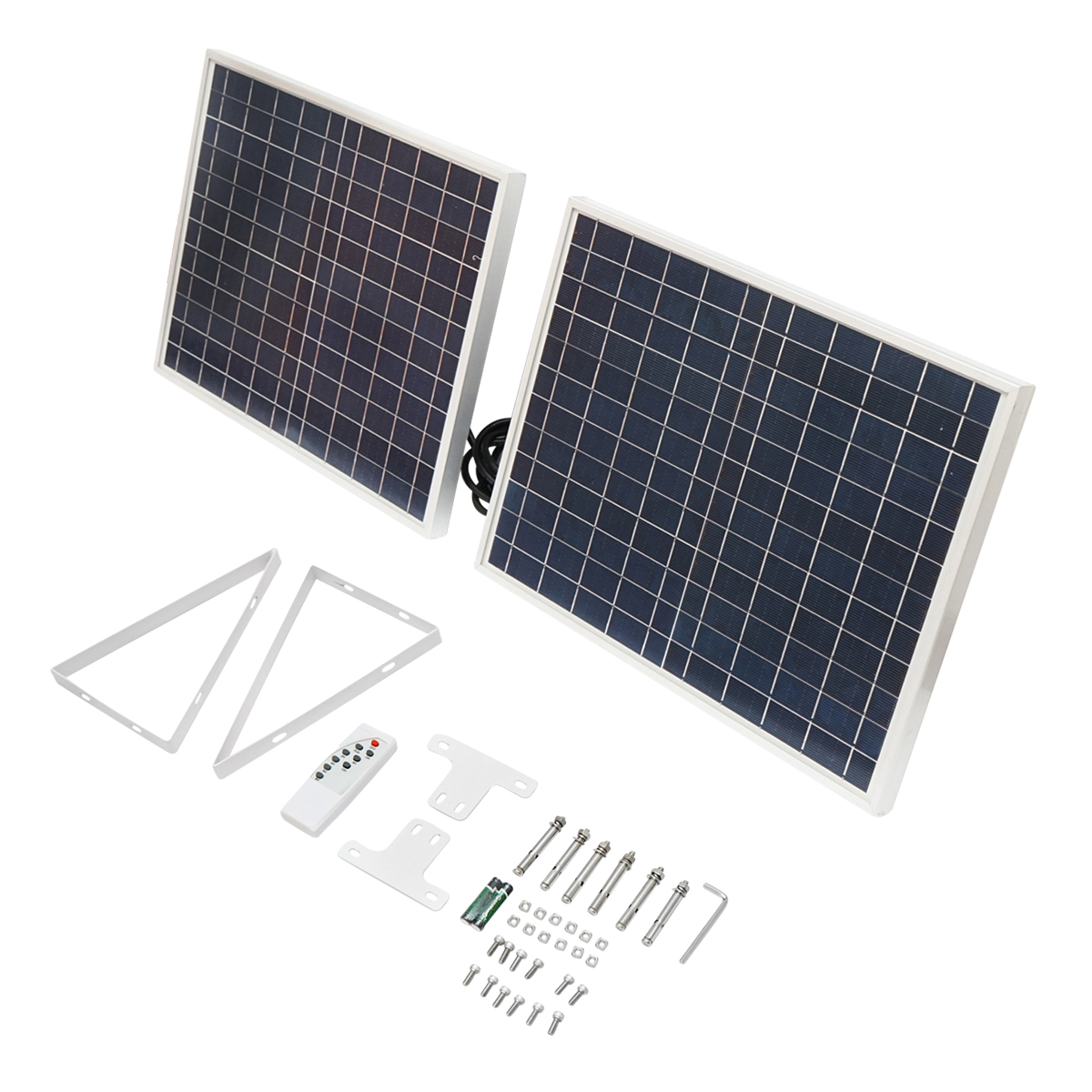 Lampa LED 126x0.5W cu panou solar 25W si baterie 7V/10Ah Breckner Germany - imagine 2