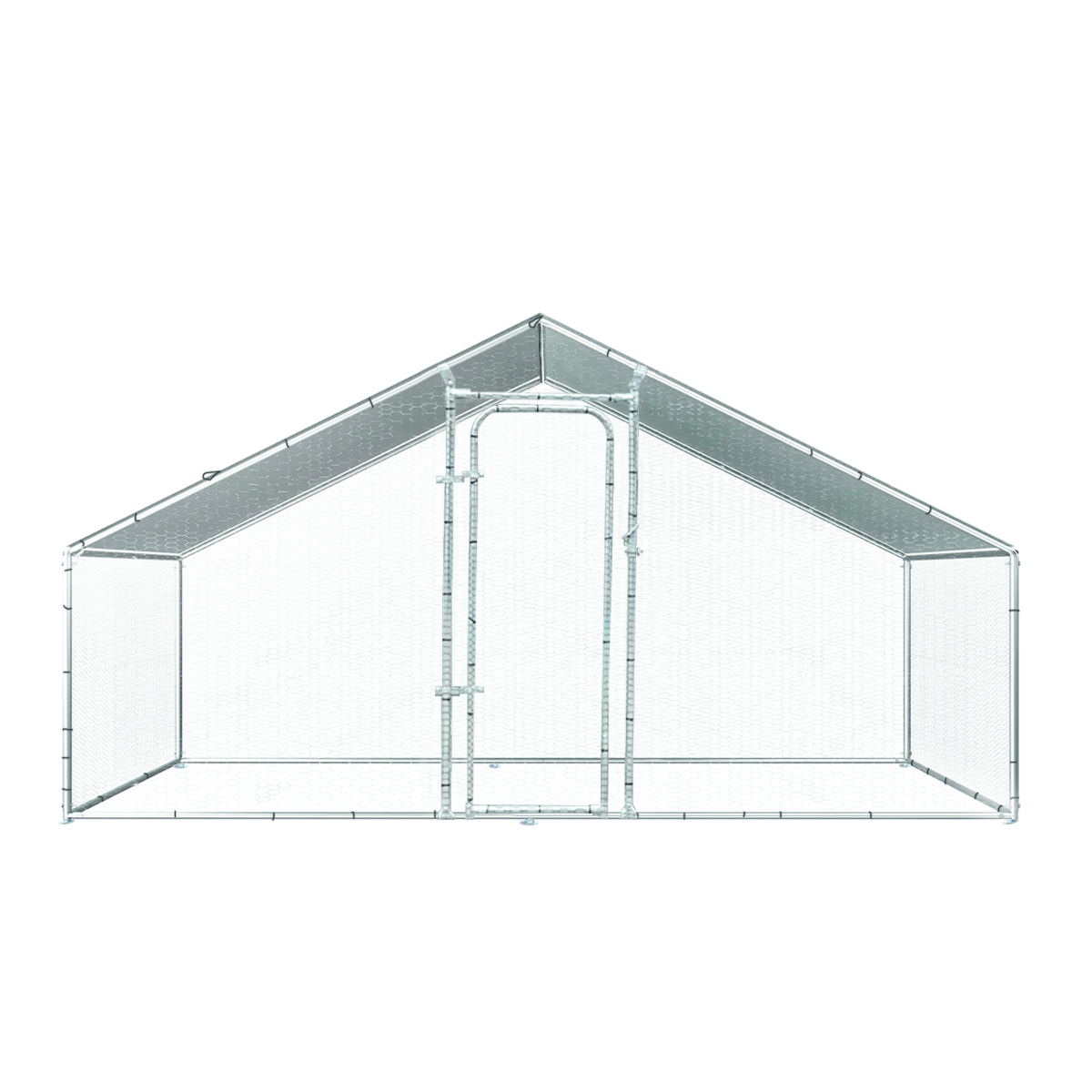 Cotet exterior pentru pasari din otel galvanizat 200x300x200cm