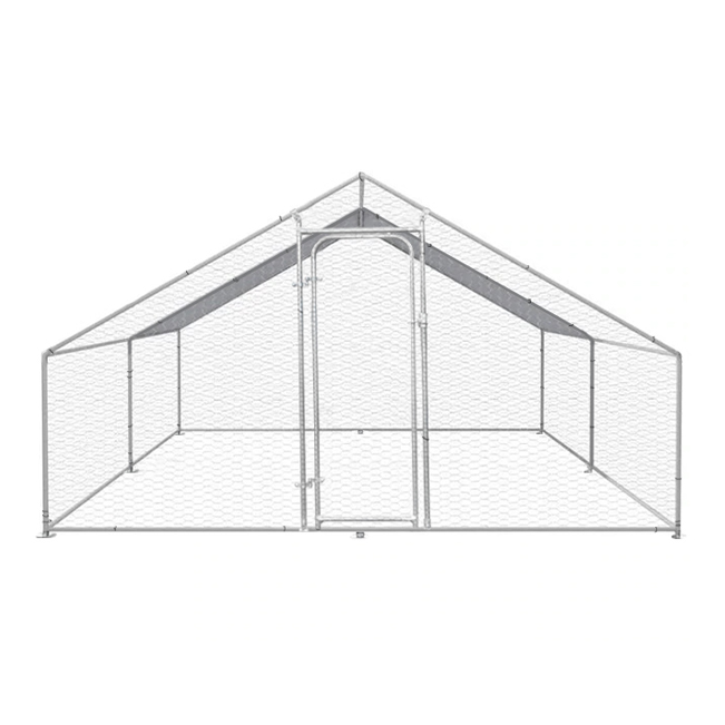 Cotet exterior din otel galvanizat pentru pasari 400x300x195cm