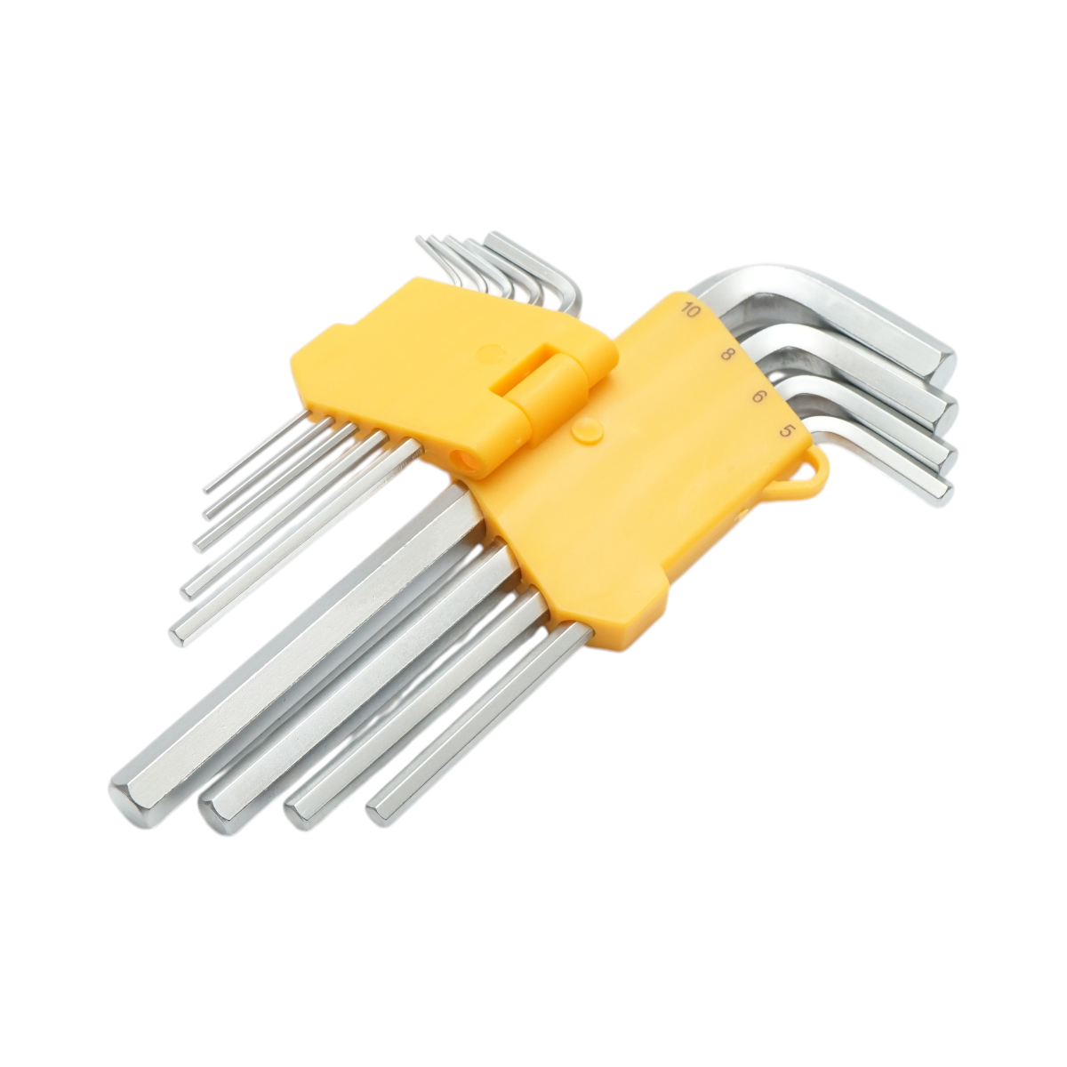 Set 9 chei imbus hexagonale lungi 1.5-10mm Cr-V Hoteche - imagine 4