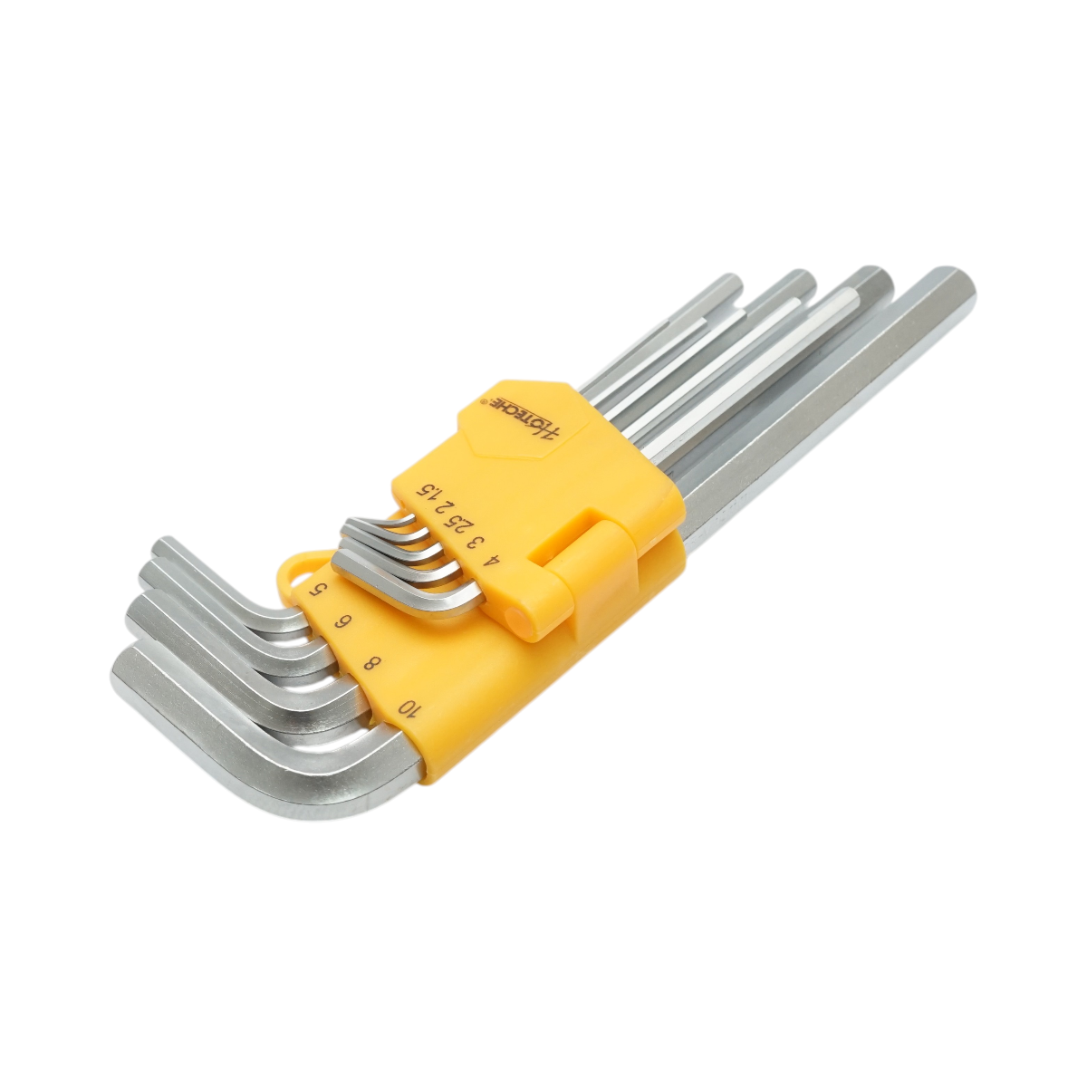 Set 9 chei imbus hexagonale lungi 1.5-10mm Cr-V Hoteche - imagine 3