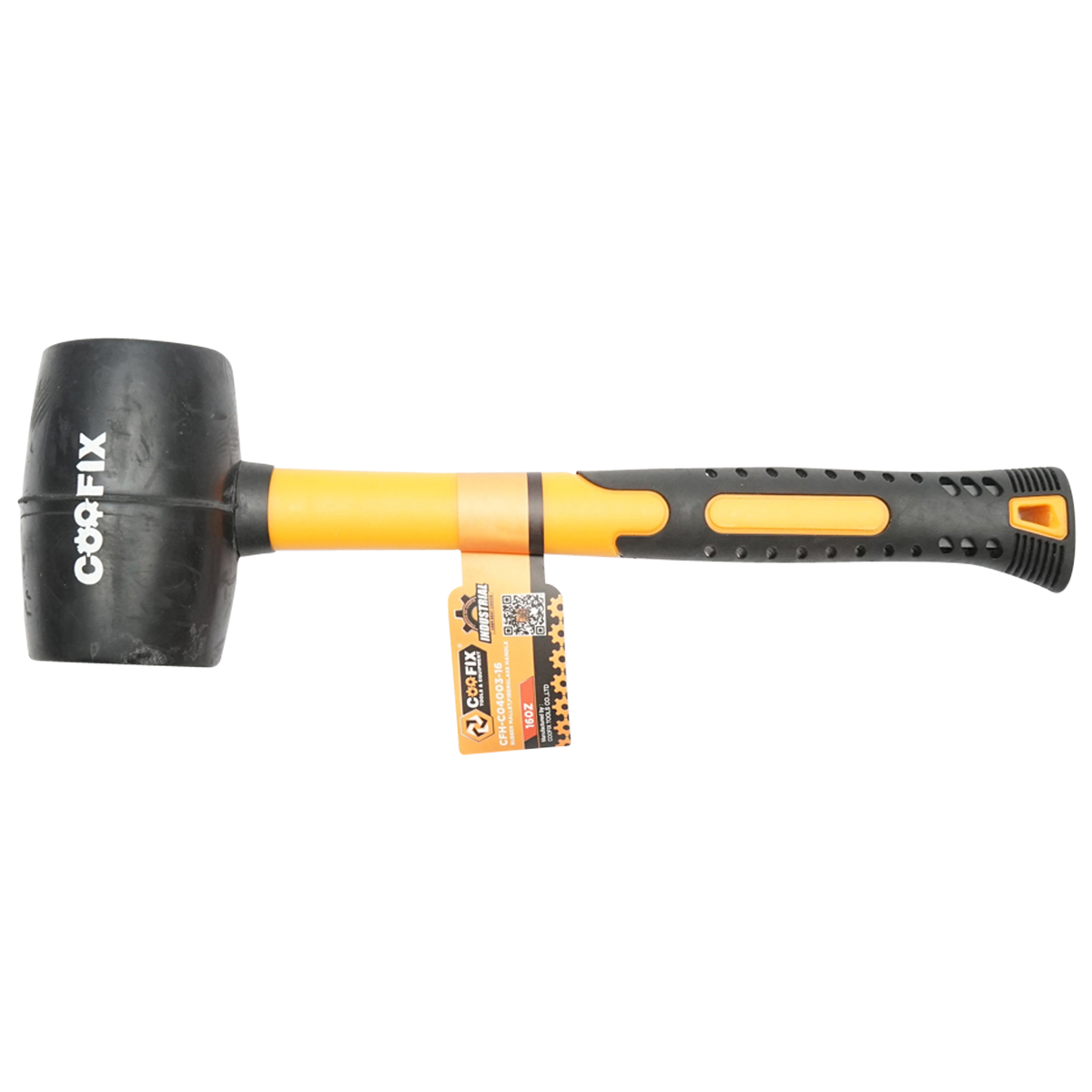 Ciocan de cauciuc 620g cu maner din fibra de sticla profesional Coofix