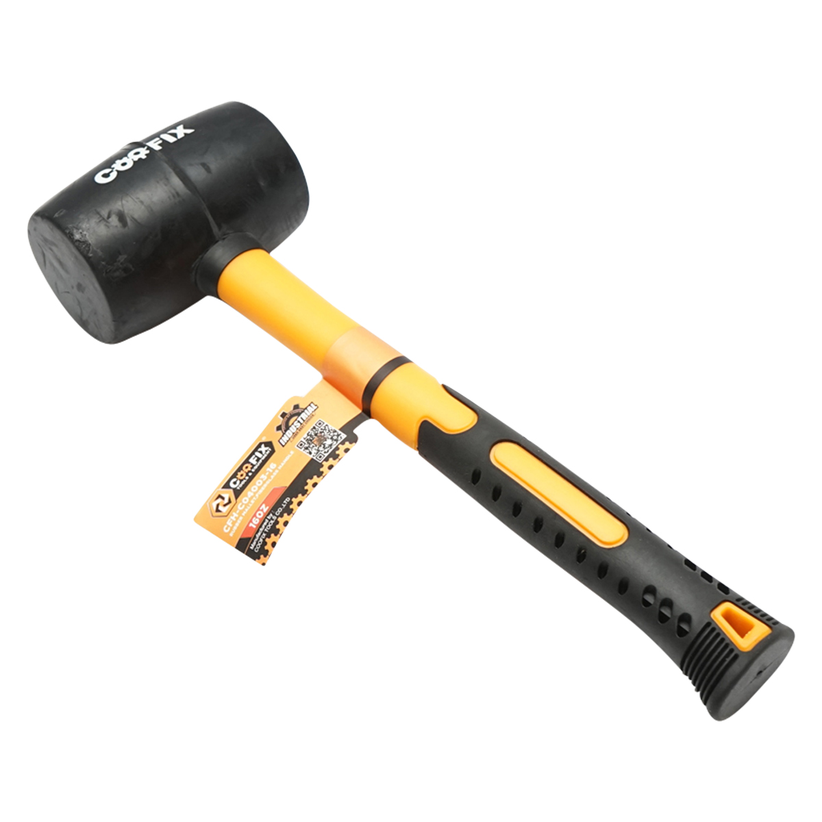 Ciocan de cauciuc 620g cu maner din fibra de sticla profesional Coofix - imagine 2