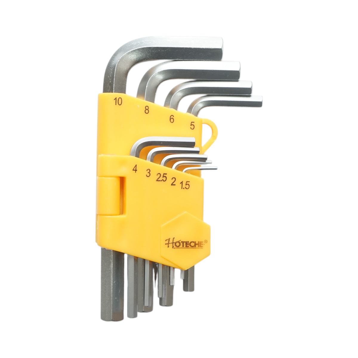 Set 9 chei imbus hexagonale scurte 1.5-10mm Cr-V Hoteche - imagine 2
